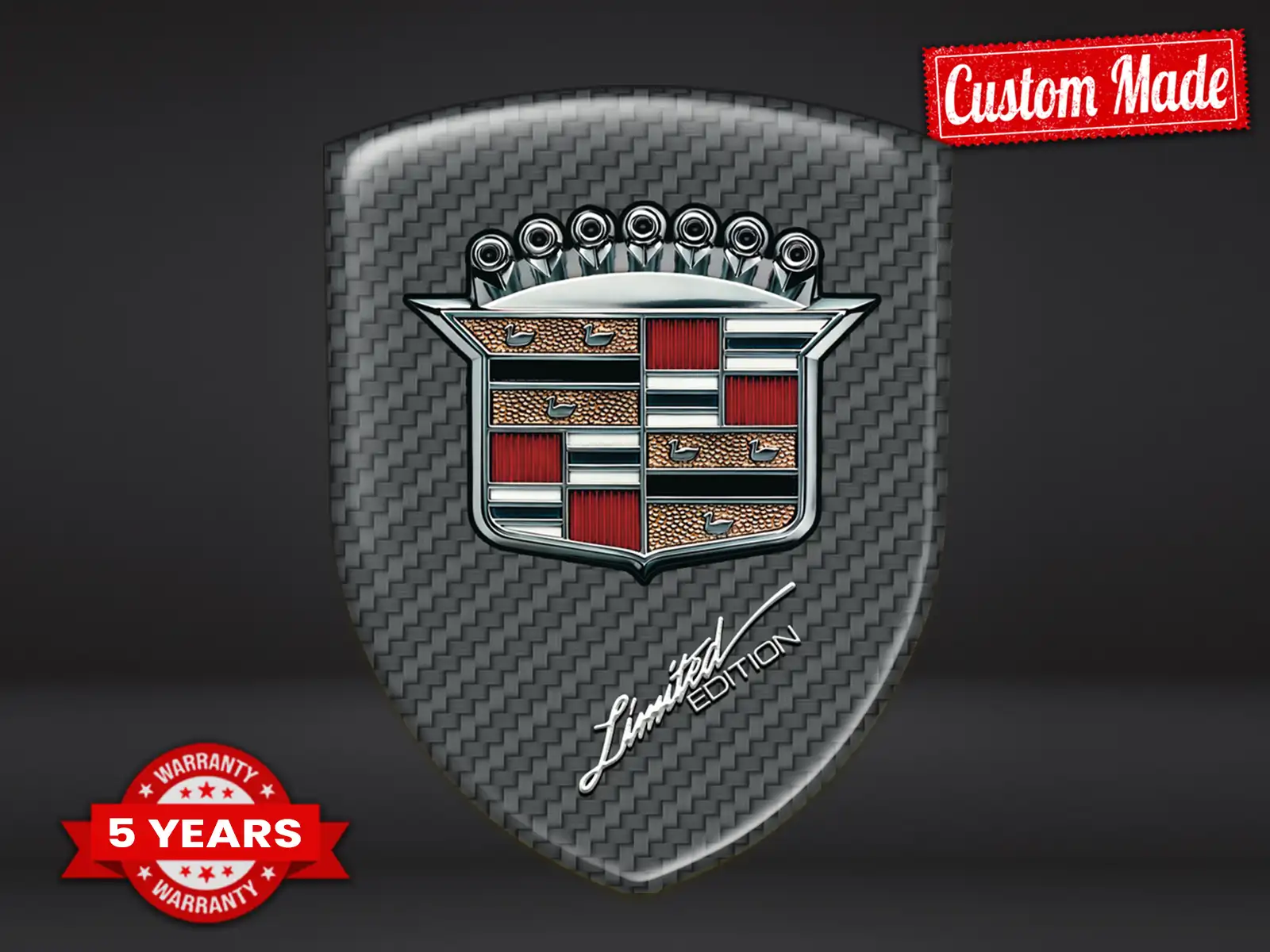 Cadillac Logo Silicone Auto Max Durable Stylé Pro Performance ST